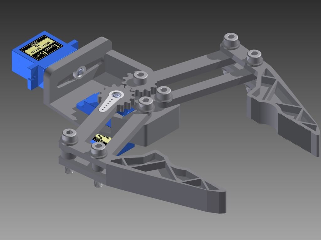 Robotic gripper handling precision components