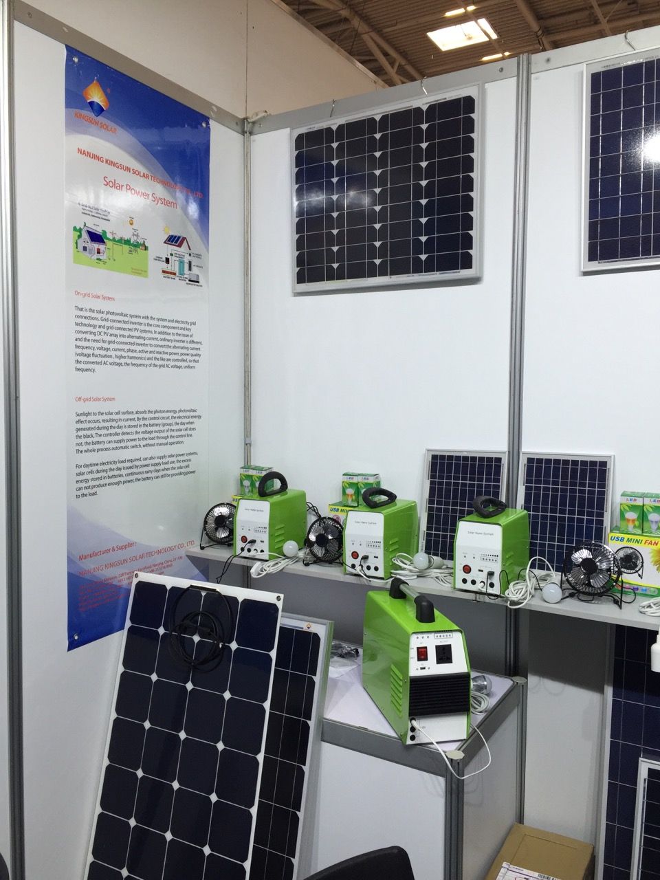 Commercial solar panel installation